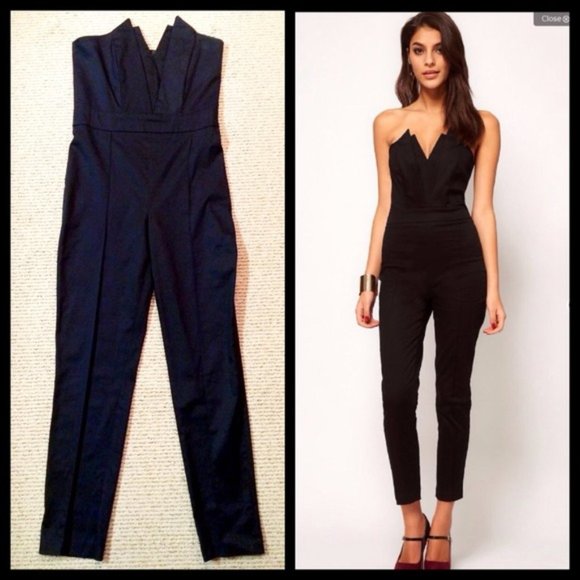 OASAP Pants - 💖 HOST PICK 💖 NWT Oasap Blk Strapless Jumpsuit S